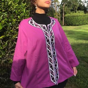 VINTAGE Bob Mackie Wearable Art Jacket